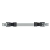 WAGO Kabel 891-8993/006-403 Konfekcionovaný propojovací Zásuvka–zástrčka, šedá