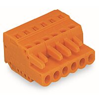 WAGO Konektor 231-318/026-000 1vodičový pružinový CAGE CLAMP® 2,5 mm², oranžová