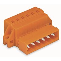 WAGO Konektor 231-633/019-000 1vodičový s pájecími piny CAGE CLAMP® 2,5 mm², oranžová