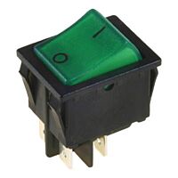 ENIKA Spínač I4715 16A zelený podsvětlený
