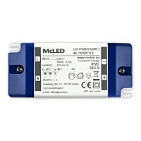 MCLED Napaječ LED 12V/1A ML-732.070.11.0 IP20, plastové provedení se svorkovnicí