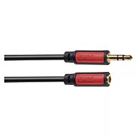 EMOS Kabel 3,5mm ST/M-3,5mm ST/F 2,5m černý