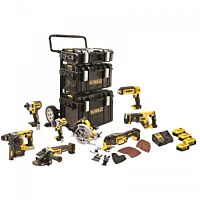 DeWALT Sada DCH273+DCD996+DCG405+DCF887+DCS570+DCS367+ DCS355+ DCL050 / AKU bezuhlíková kombo sada nářadí