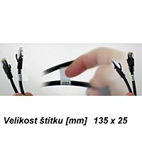 Štítek lepicí na kabel KCCM-W 135x25 bíl