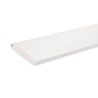 OBO BETTERMANN Vrchní díl, pro drážkovaný kanál, 2500x250, čistě bílá Polyvinylchlorid, PVC typ COF COU13M
