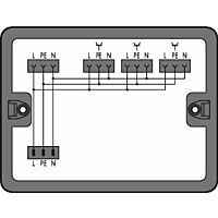 WAGO Krabice 899-631/476-000 Distribuční Střídavý proud (230 V) 1 vstup, černá