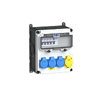 zás. 3x 16A 230V, 2x USB, chránič 2p, ji