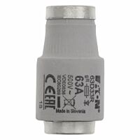 SICHERUNG-D2 63A F GR 500VAC E33 Pojistk