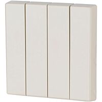 Kryt RF tlačítka 4x1/4 55x55 mm lesklý,