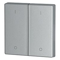 Kryt RF tlačítka 2x1/2 55x55 mm lesklý,