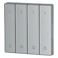 Kryt RF tlačítka 4x1/4 55x55 mm lesklý,