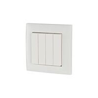 EATON Tlačítko CPAD-00/195 RF 8násobné včetně rámečku 55x55mm IP20 bílá lesk