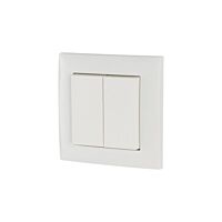 EATON Tlačítko RF 2násobné 55x55mm IP20 bílá lesk