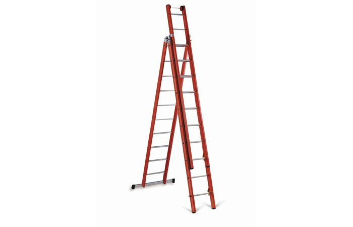 CIMCO Třídílný posuvný žebřík 3 x 8 do výšky 2,3 m