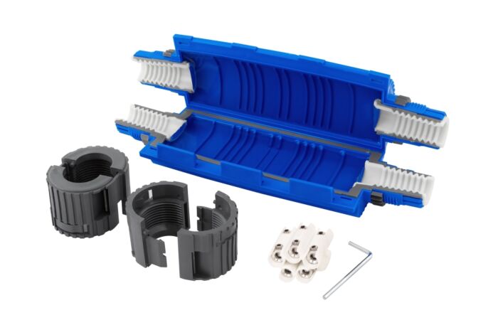 ETELEC Spojka SHARK 6802A gelová se svorkou 5x (2,5-10mm2) IP68