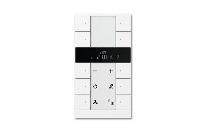 ABB TENTON Ovladač 2CKA006330A0008 10násobný kombinovaný, s ovládáním HVAC, studio bílá, SBR/U10.0.1-84