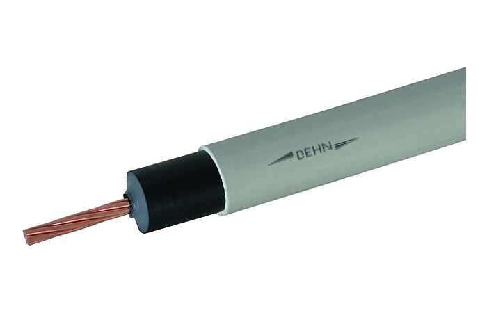DEHN Vodič HVI long Cu d=23 mm, šedý, prodej po 1m
