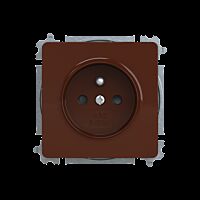 ABB SWING Zásuvka 6619G-A06357 H1 s clonkami IP40, hnědá