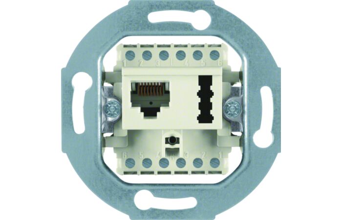 Zásuvk datová RJ45 + telefonní 6 F+N, mo