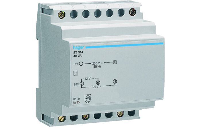 Trafo ST314 40VA 230/12/24V