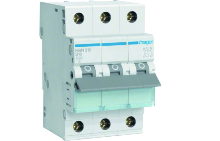 HAGER Jistič 16B/3 MBN316 6kA