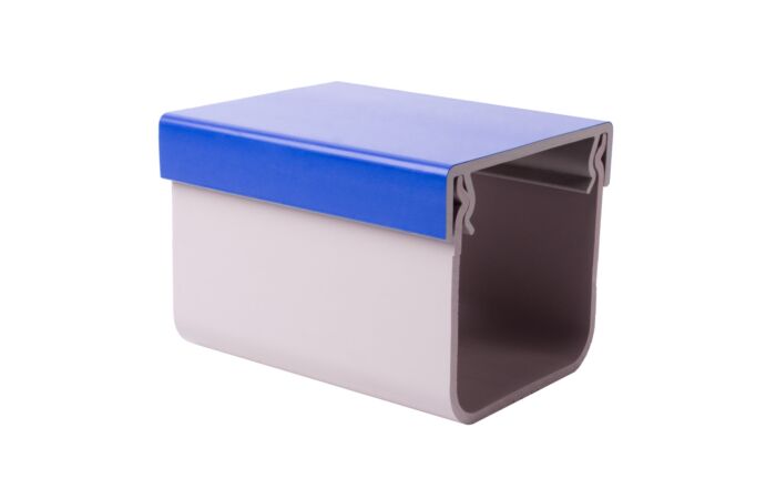 KOPOS Kanál KOPOKAN 2_CD, PVC, šedá/modrá, délka 2m