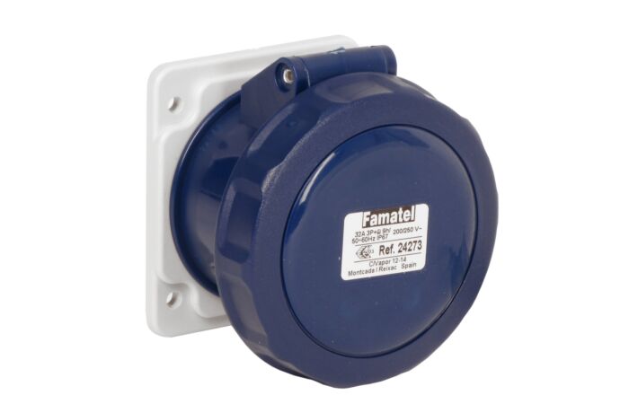FAMATEL Zásuvka vestavná 24273 IP67/230V/32A/3P