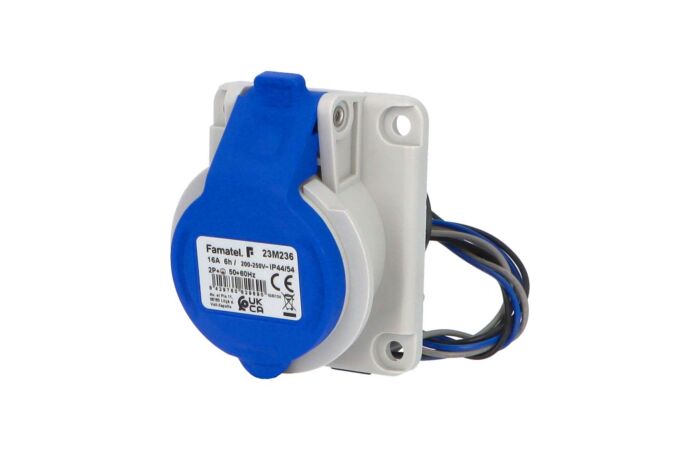 Zásuvka vestavná 23M236 IP44-54/230V/16A