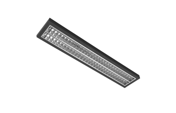 MODUS Svítidlo AREL4000, 2x LED , 1200mm, mřížka AL mat, přisazené/závěsné, LED 840, NONSELV 350mA, nestmívatelný