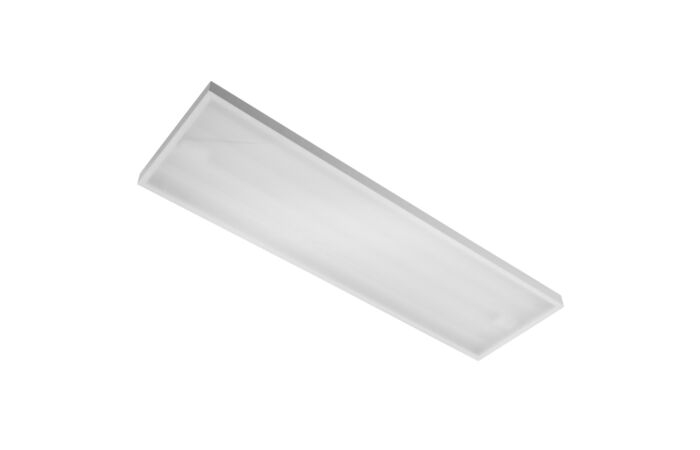 MODUS Svítidlo MEGA LED 1220mm, širokozářič, opálový kryt PC, 4x LED 840, závěsné, IK10, s předř. skříní, 2x zdroj 2100mA DALI