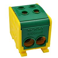 ELEKTRO BEČOV Blok DTB 2×50 distribuční žluto-zelený