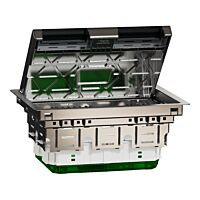 Unica System+ - Podlahová krabice L kovo