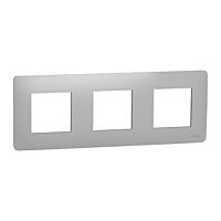 SCHNEIDER Rámeček Unica Studio trojnásobný, aluminium