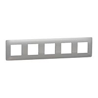SCHNEIDER Rámeček Unica Studio pětinásobný, aluminium