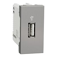 Zásuvka Unica USB 2.0 datová alu 1M