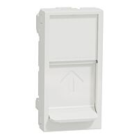 Deska Unica RJ45 Keystone centr. 1m bílá