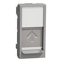 Unica - Centrální deska RJ45 Keystone 1M