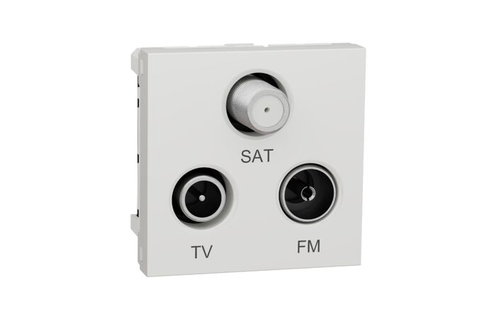 Zásuvka Unica R/TV/SAT s F-konektorem