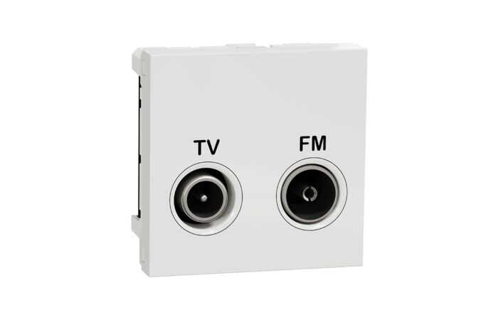 SCHNEIDER Zásuvka Unica TV/R koncová 4dB 2m bílá