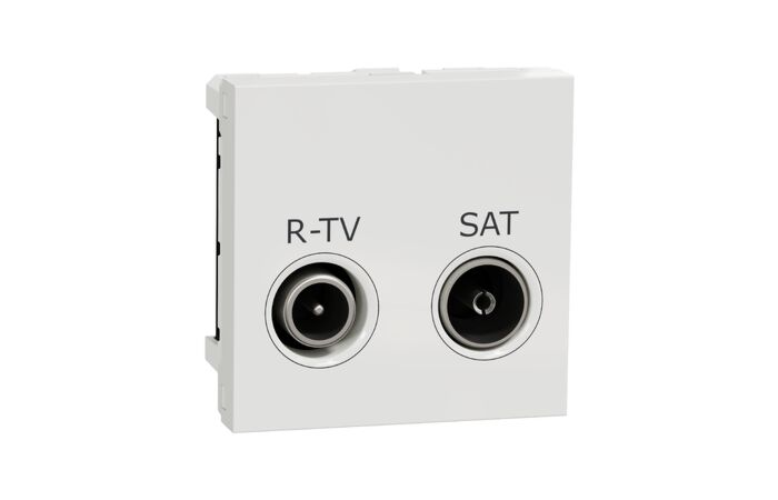SCHNEIDER Zásuvka Unica TV-R/SAT koncová 2dB bílá