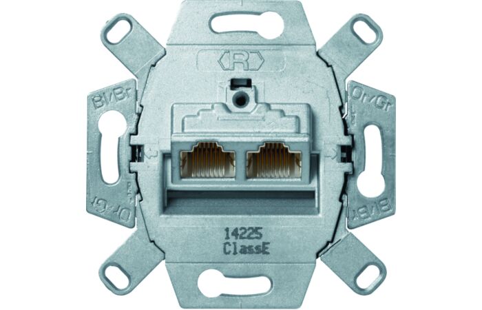 Zásuvka datová, 2x RJ 45, FTP, Cat.6/ Cl