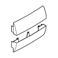 OBO BETTERMANN Spojka, pro spojení kanálů, 244x75x30, čistě bílá Polystyrol, PS typ COF JOC13M