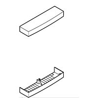 OBO BETTERMANN Koncový díl, 254x30, čistě bílá Polystyrol, PS typ COF EMB13M