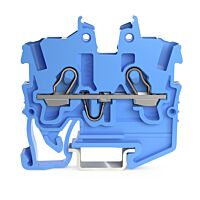 WAGO Svorka 2050-1204 2vodičová průchozí Mini, s ovládacími otvory 1 mm², modrá