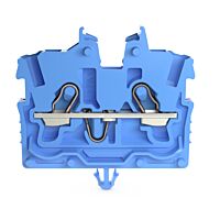 WAGO Svorka 2050-314 2vodičová průchozí Mini, s ovládacími otvory 1 mm², modrá