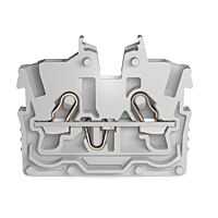 WAGO Svorka 2050-321 2vodičová průchozí Mini, s ovládacími otvory 1 mm², šedá