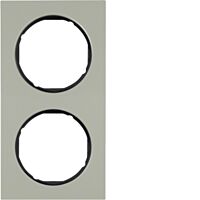 Rámeček 2-násobný, Berker R.3, ušlecht.