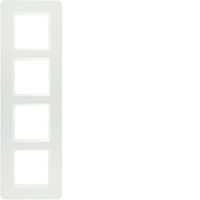 Rámeček, 4-násobný, Berker Q.7, bílá sam
