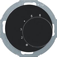 Termostat BERKER 1930/R. pokojový černý