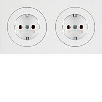Zásuvka, SCHUKO, 16 A, 250 V ~, dvojnáso